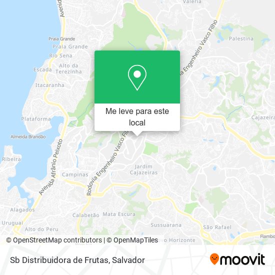 Sb Distribuidora de Frutas mapa