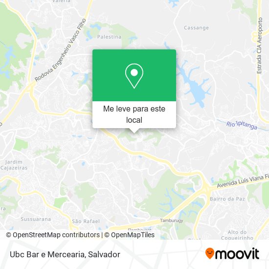 Ubc Bar e Mercearia mapa