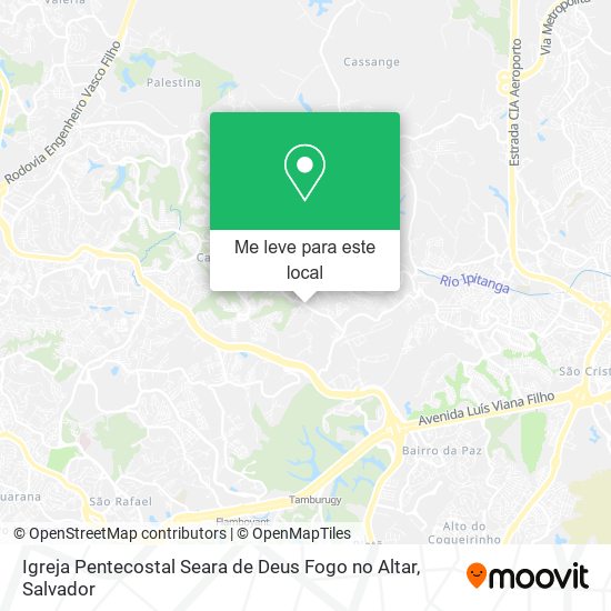 Igreja Pentecostal Seara de Deus Fogo no Altar mapa