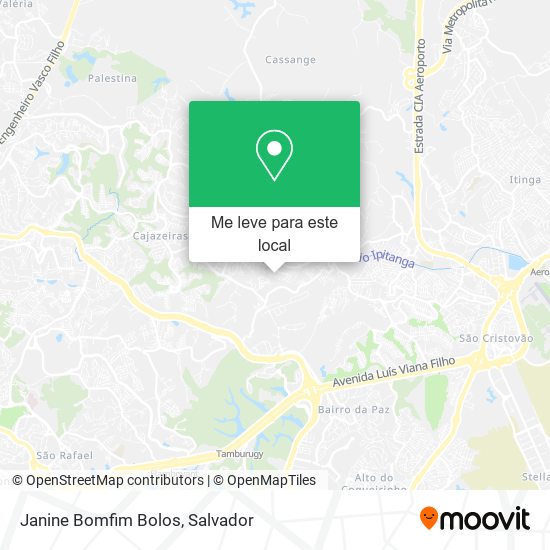 Janine Bomfim Bolos mapa