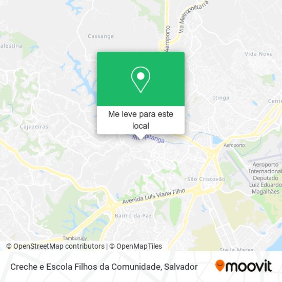 Creche e Escola Filhos da Comunidade mapa