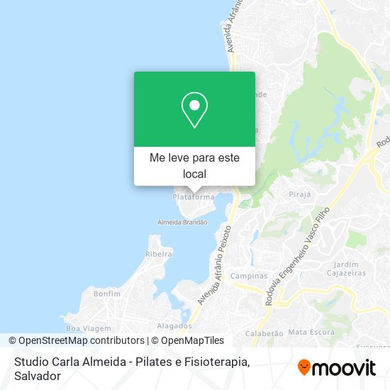 Studio Carla Almeida - Pilates e Fisioterapia mapa