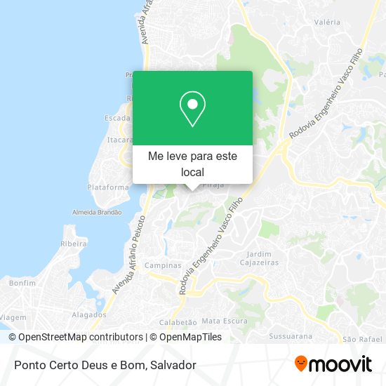 Ponto Certo Deus e Bom mapa