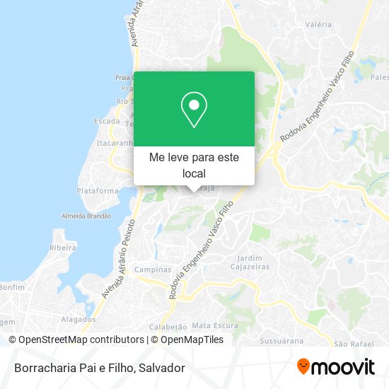 Borracharia Pai e Filho mapa