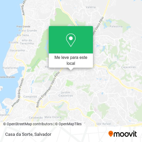 Casa da Sorte mapa