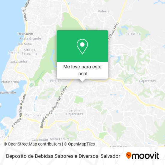 Deposito de Bebidas Sabores e Diversos mapa