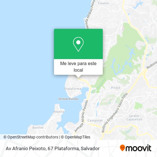 Av Afranio Peixoto, 67 Plataforma mapa