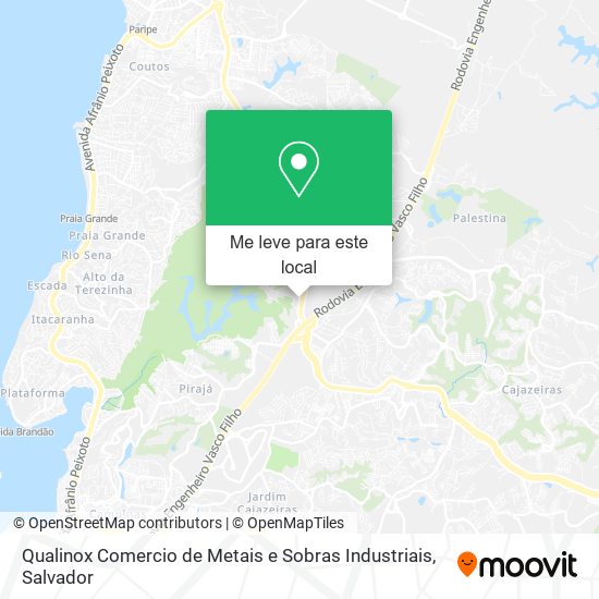 Qualinox Comercio de Metais e Sobras Industriais mapa