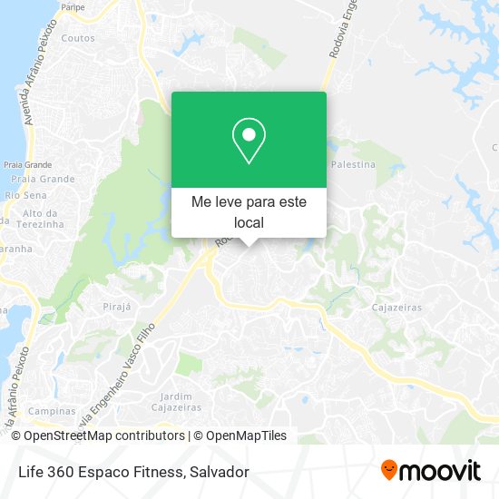 Life 360 Espaco Fitness mapa