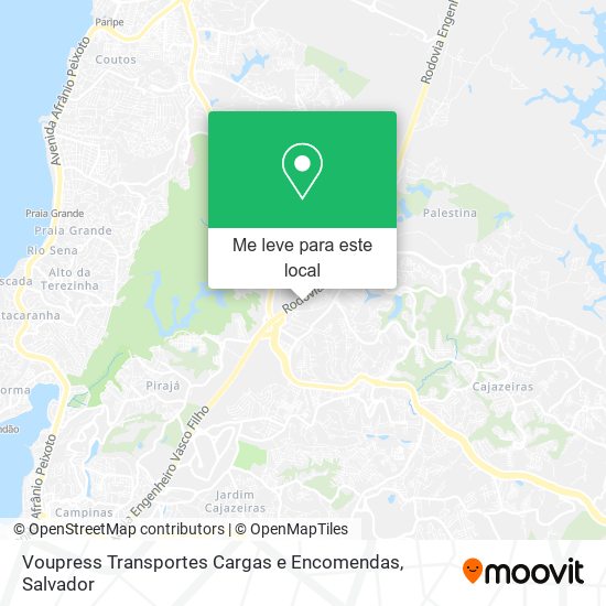 Voupress Transportes Cargas e Encomendas mapa