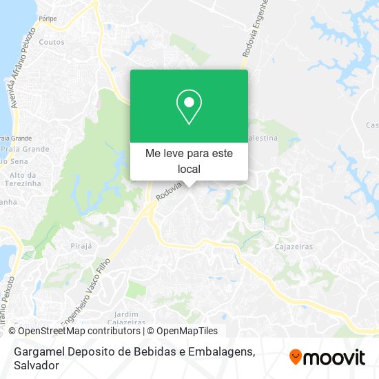 Gargamel Deposito de Bebidas e Embalagens mapa