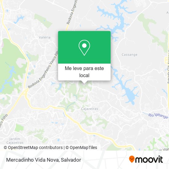 Mercadinho Vida Nova mapa