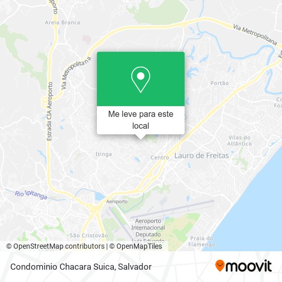 Condominio Chacara Suica mapa