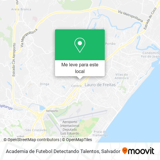 Academia de Futebol Detectando Talentos mapa