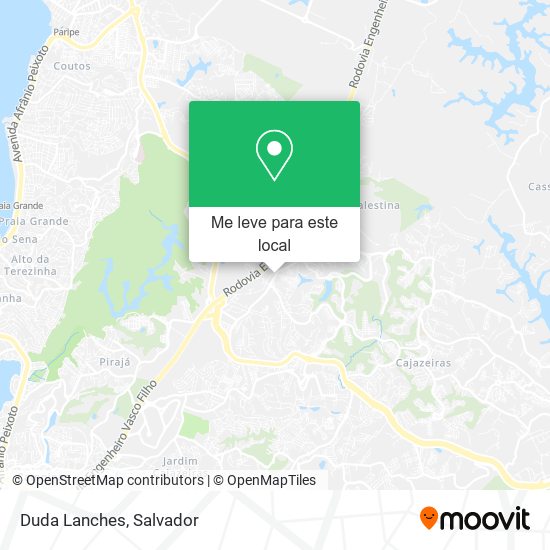 Duda Lanches mapa