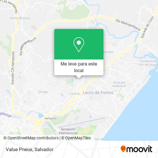 Value Pneus mapa