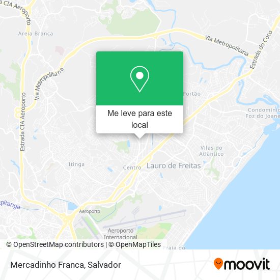 Mercadinho Franca mapa