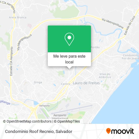 Condominio Roof Recreio mapa