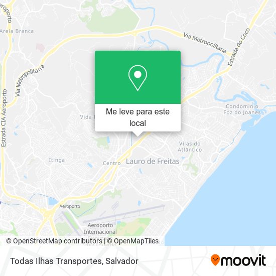 Todas Ilhas Transportes mapa