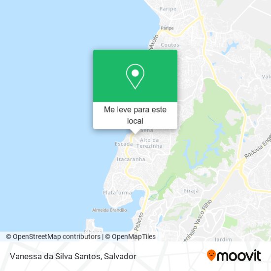 Vanessa da Silva Santos mapa