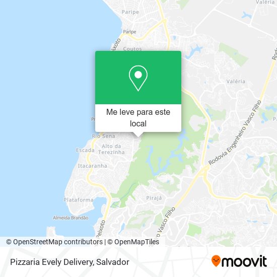 Pizzaria Evely Delivery mapa