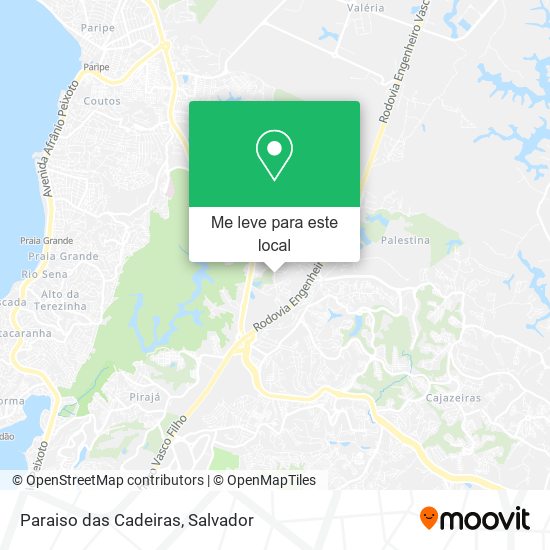 Paraiso das Cadeiras mapa