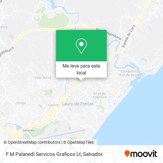 F M Palanedi Servicos Graficos Lt mapa