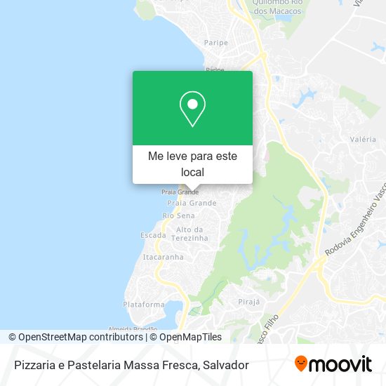 Pizzaria e Pastelaria Massa Fresca mapa
