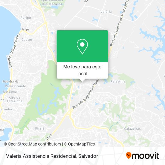 Valeria Assistencia Residencial mapa