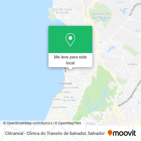 Clitransal - Clinica do Transito de Salvador mapa