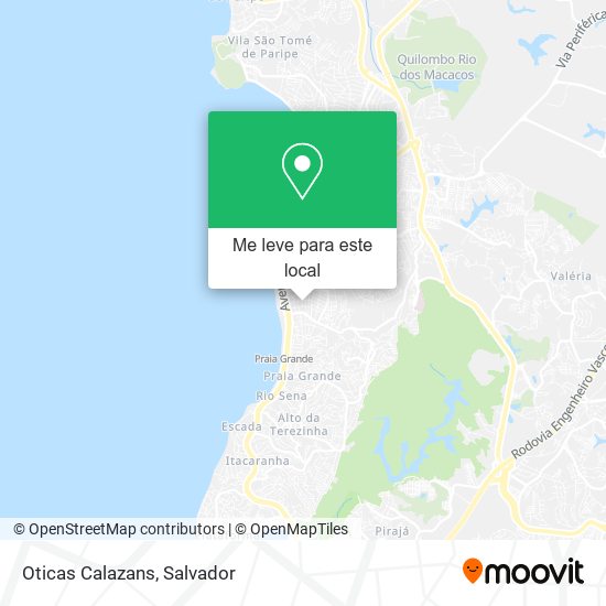 Oticas Calazans mapa