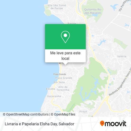 Livraria e Papelaria Elsha Day mapa