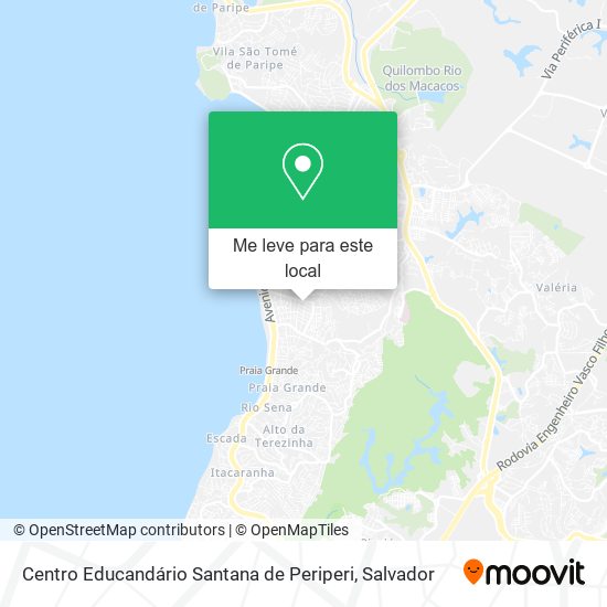 Centro Educandário Santana de Periperi mapa