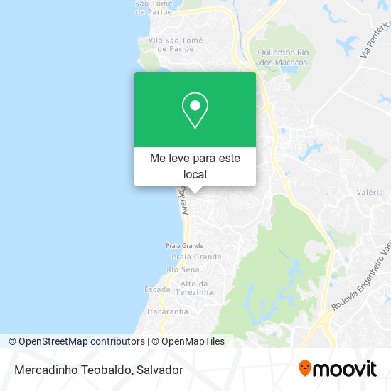 Mercadinho Teobaldo mapa