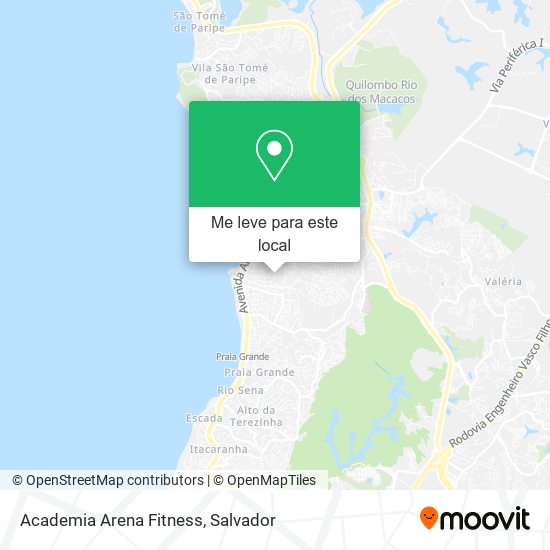 Academia Arena Fitness mapa