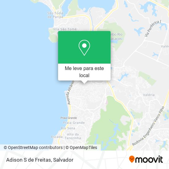 Adison S de Freitas mapa