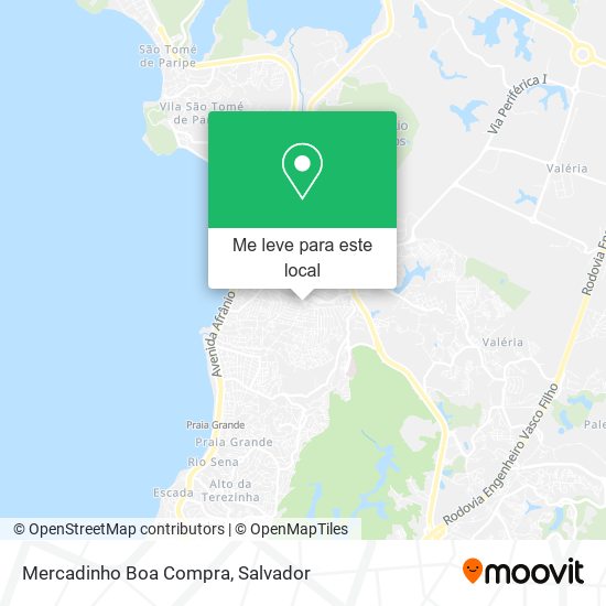 Mercadinho Boa Compra mapa
