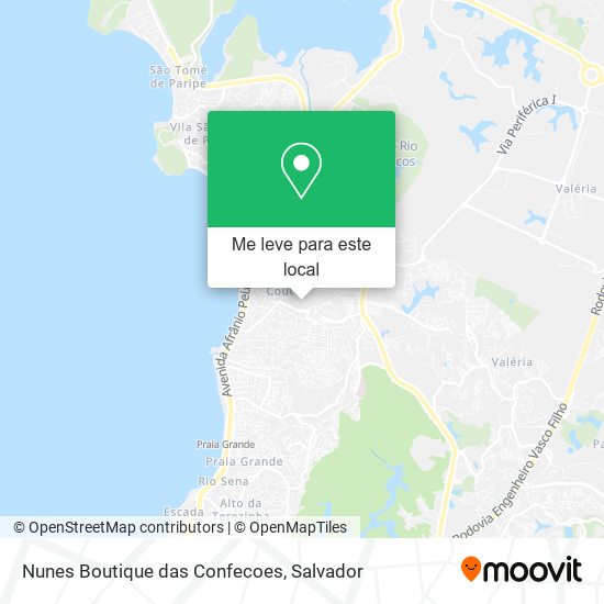 Nunes Boutique das Confecoes mapa
