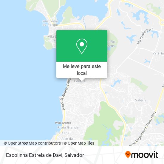 Escolinha Estrela de Davi mapa