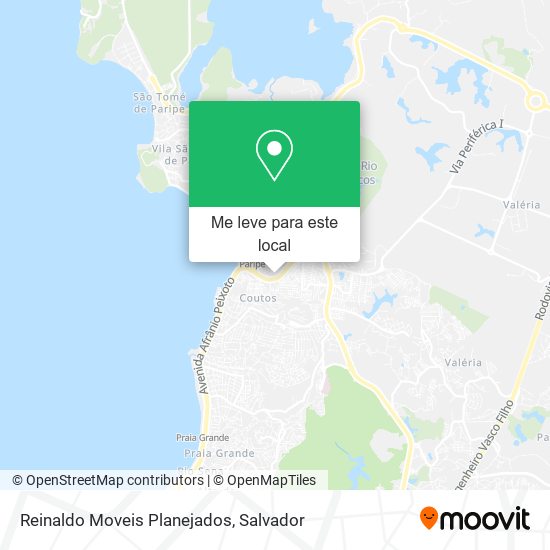 Reinaldo Moveis Planejados mapa