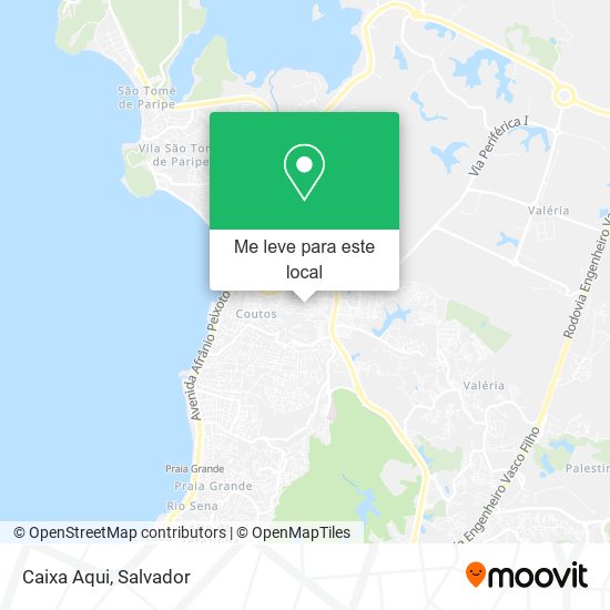 Caixa Aqui mapa