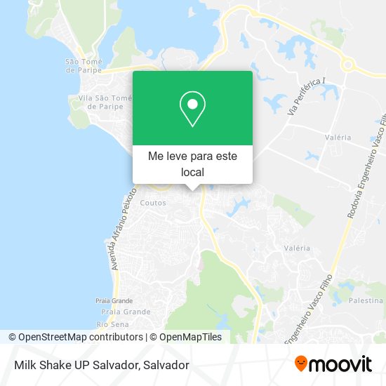 Milk Shake UP Salvador mapa