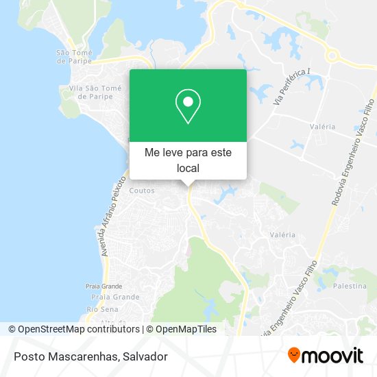 Posto Mascarenhas mapa