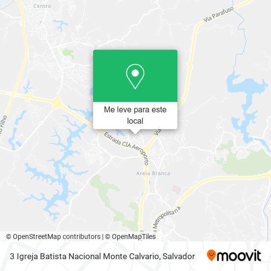 3 Igreja Batista Nacional Monte Calvario mapa