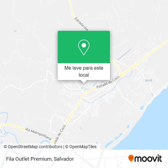 Fila Outlet Premium mapa