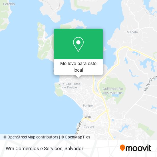 Wm Comercios e Servicos mapa