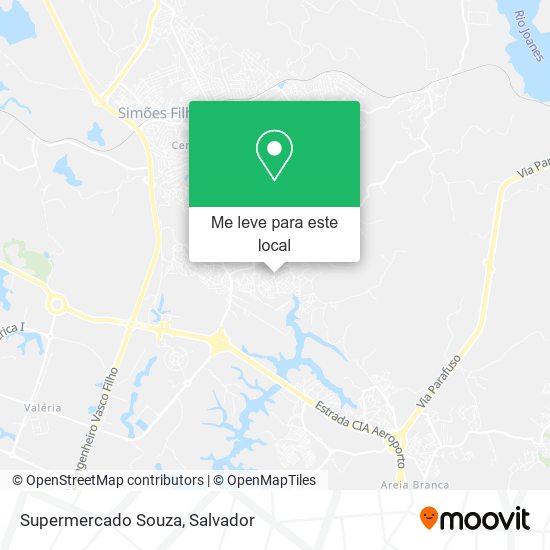 Supermercado Souza mapa