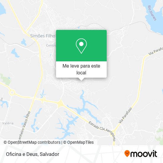 Oficina e Deus mapa