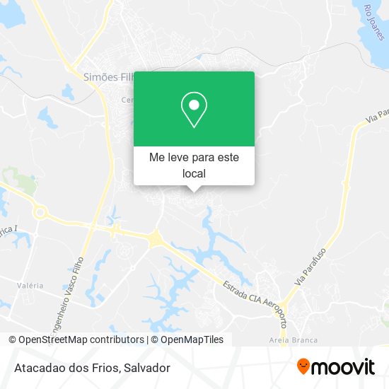 Atacadao dos Frios mapa