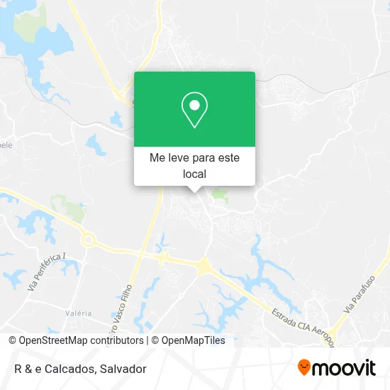 R & e Calcados mapa